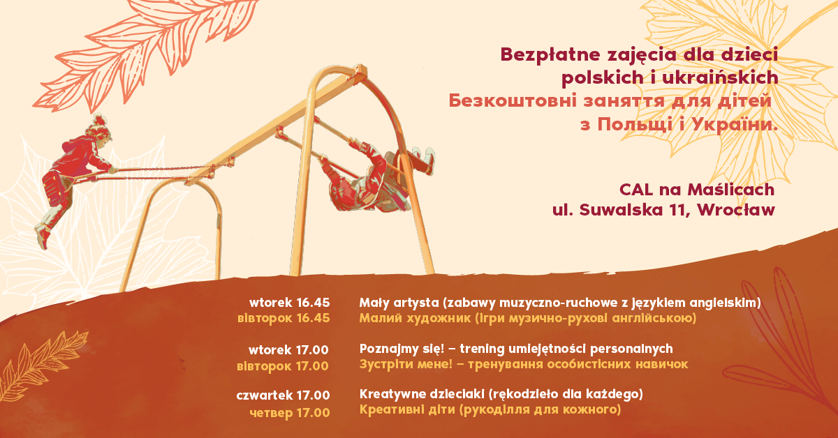 Bezpłatne zajęcia dla dzieci polskich i ukraińskich